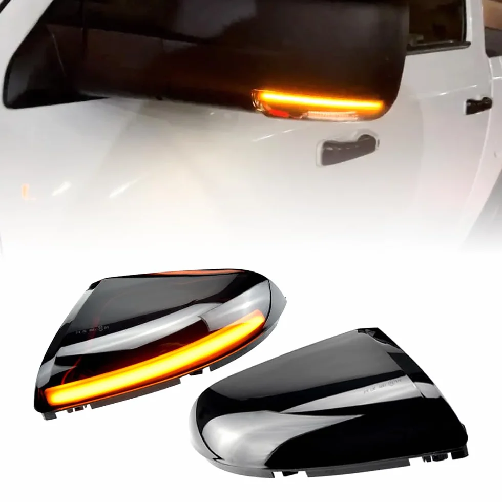 2szt Dynamiczne światło kierunkowskazów Lampa boczna Lusterko sekwencyjne Mrugacz kompatybilny z Do-dge R-am 1500 2009-2018