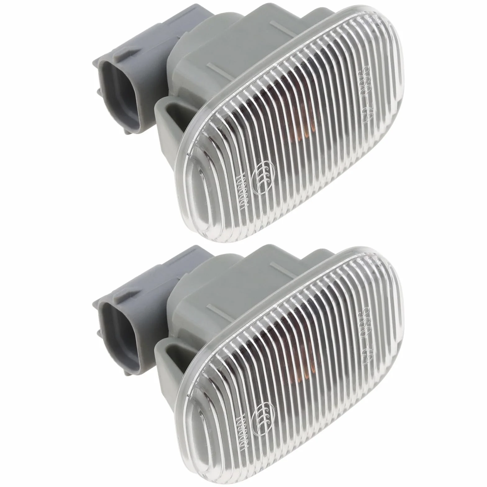 EMSea 2 szt. kierunkowskaz boczny przedniego skrzydła kompatybilny z TOYOTA COROLLA AVENSIS MR2 OE 81730-02022 81730-02023 81730-20220 56,1 x 35,8 x 46,4 mm światło samochodowe