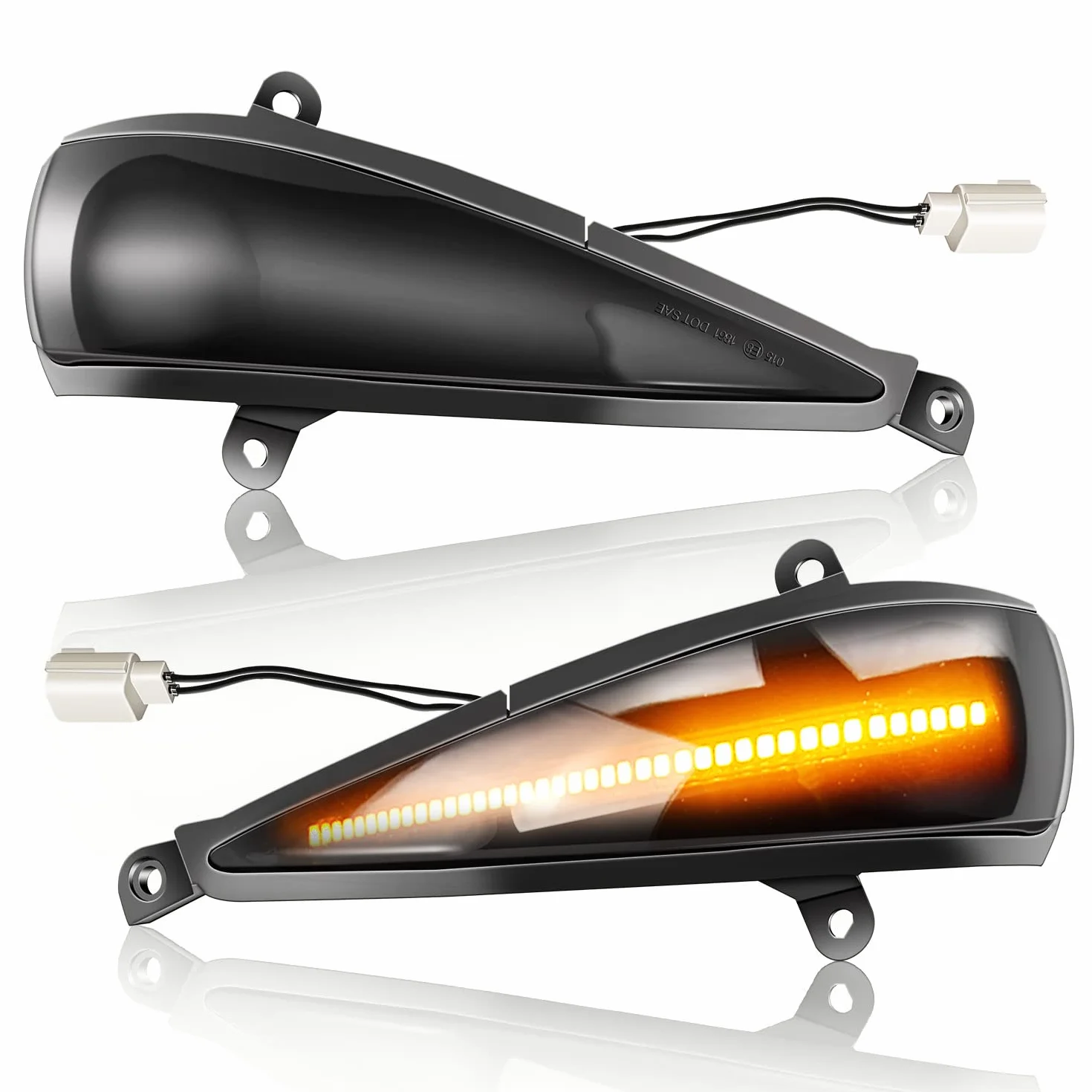 Turn Signal Sygnał Dynamiczny lusterka wstecznego Wskaźnik Lampa LED Kompatybilny z Honda Civic 8 Mk8 Hatchback Type-S Fn 1 2 3 fk 1 2 3, 2 sztuki